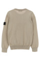 Logo badge sweater Beige