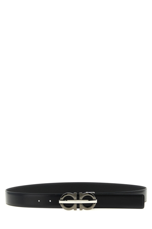 'Gancini' reversible belt Black
