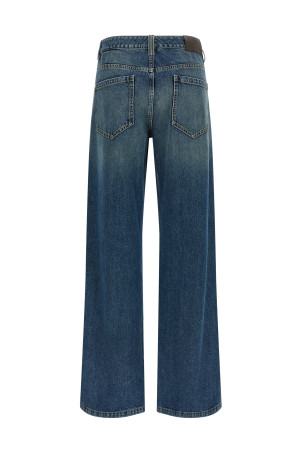 Stonewashed denim jeans Blue