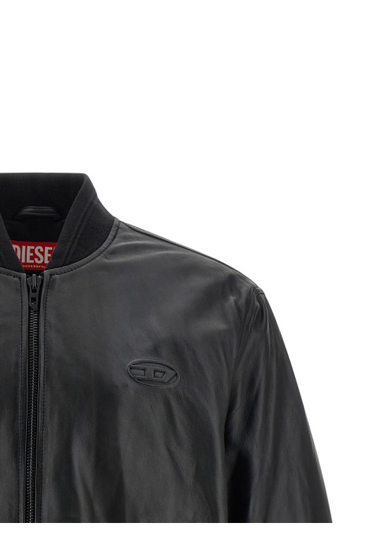 'L-Type' bomber jacket Black