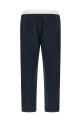 Linen cotton joggers Blue