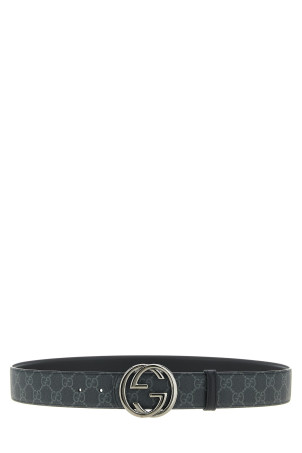 'Incrocio GG' reversible belt Black