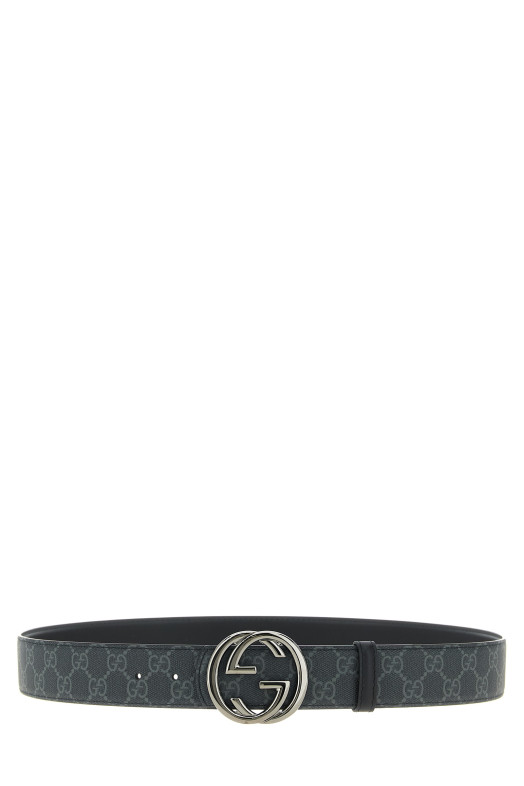 'Incrocio GG' reversible belt Black