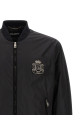 'DG' patch bomber jacket Black