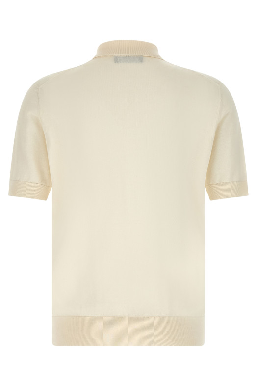 'DG' patch polo shirt White