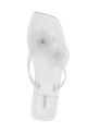 'Silicone Flower Flat' sandals Transparent