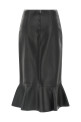 Nappa skirt Black