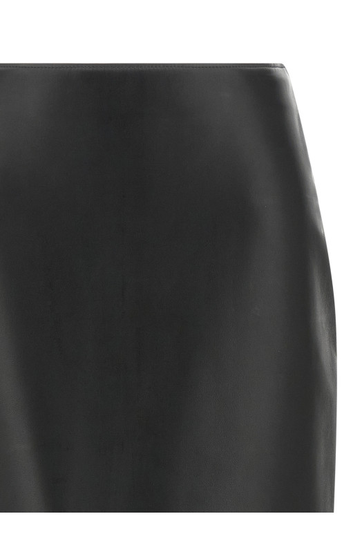 Nappa skirt Black