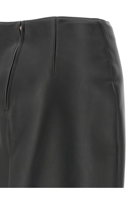 Nappa skirt Black