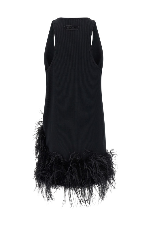 Feather dress Black