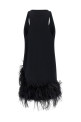 Feather dress Black