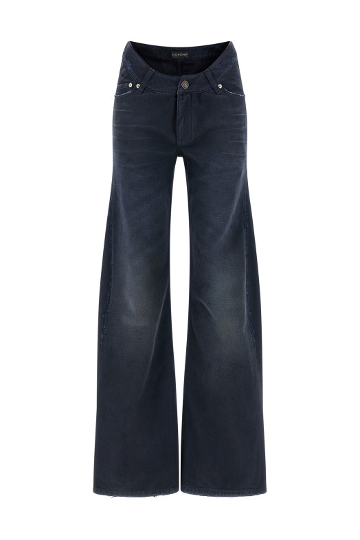 Curved waist jeans Blue