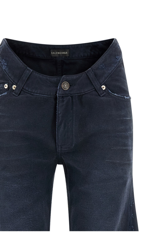 Curved waist jeans Blue