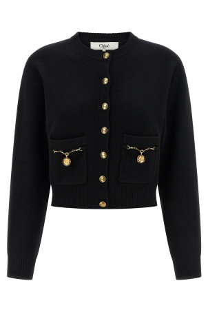 'Horse Medal' cardigan Black