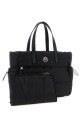 Logo patch baby changing bag Black
