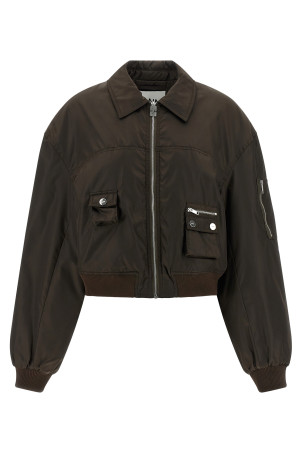 'Duchesse Nylon' bomber jacket Brown