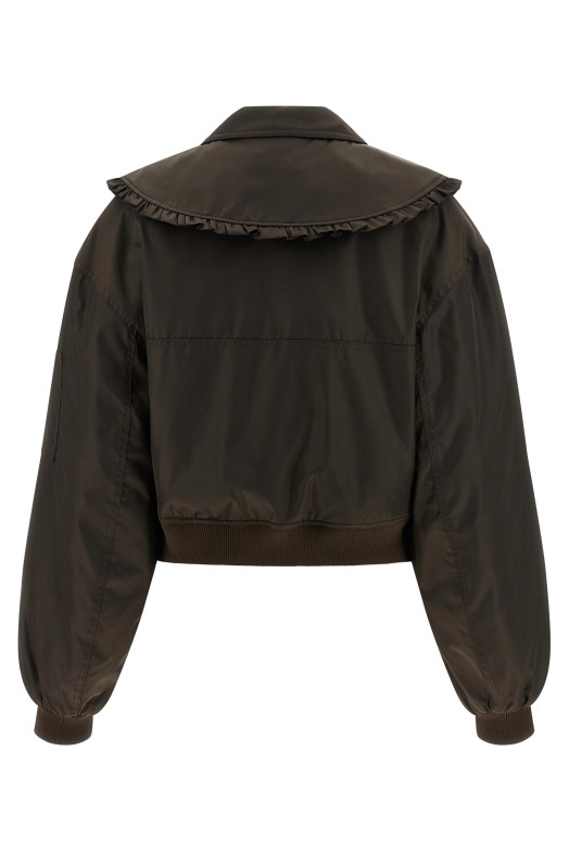 'Duchesse Nylon' bomber jacket Brown