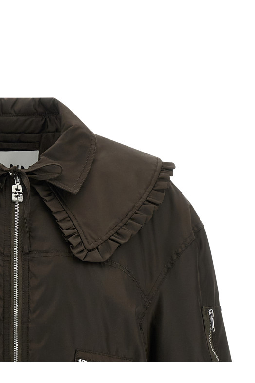 'Duchesse Nylon' bomber jacket Brown