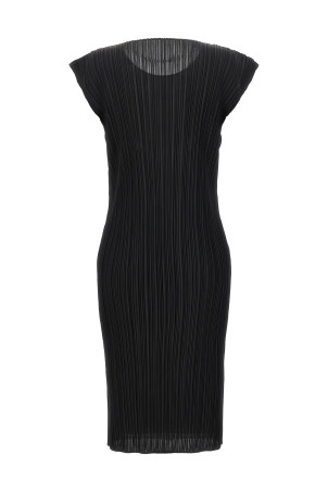 Pleated dress Black