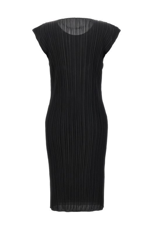Pleated dress Black