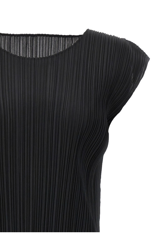 Pleated dress Black