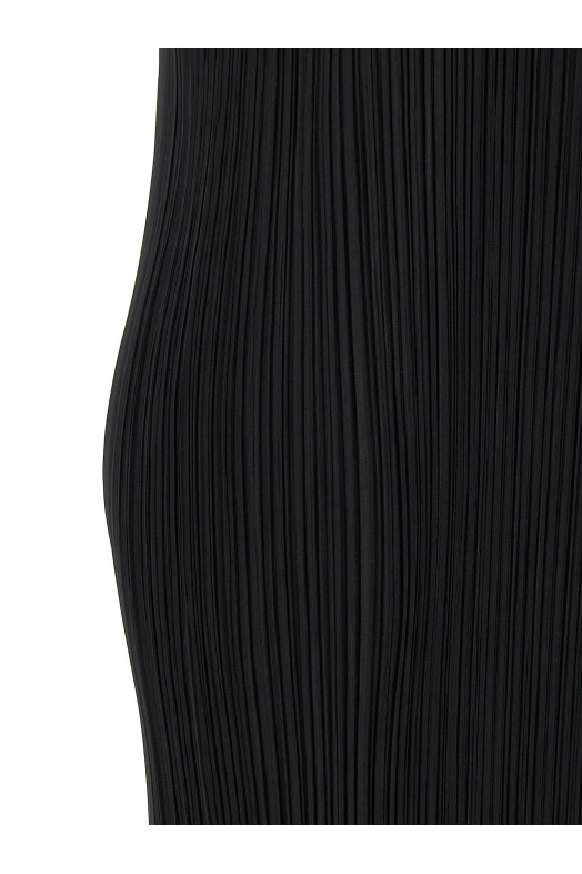 Pleated dress Black