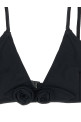 'Flower' bikini top Black
