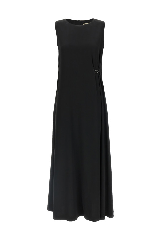 Fluid diagonal dress Black