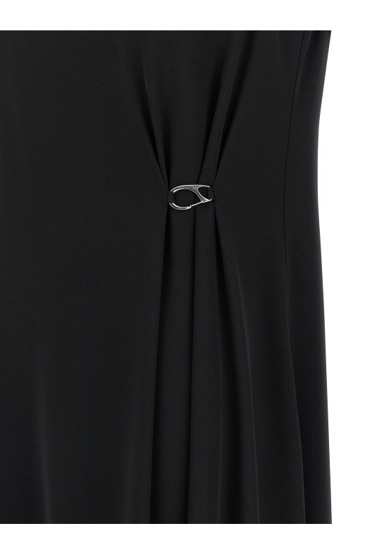 Fluid diagonal dress Black
