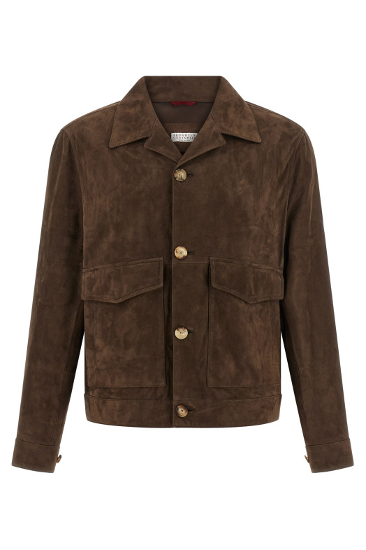 Suede jacket Brown