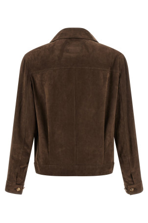 Suede jacket Brown