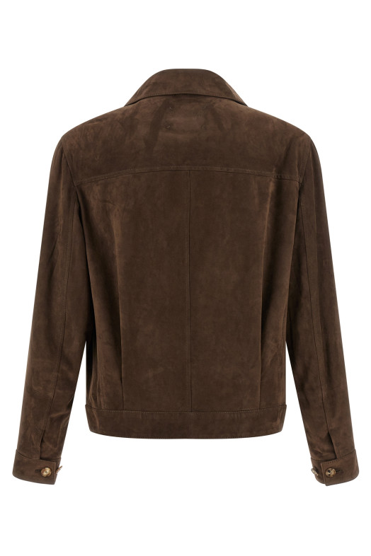 Suede jacket Brown