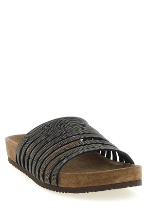 'Precious Straps' slides Black