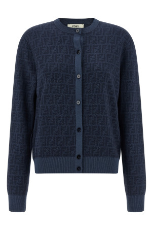 FF wool cardigan Blue