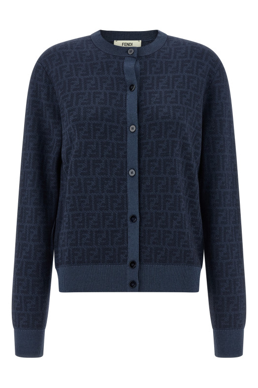 FF wool cardigan Blue