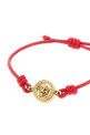 Red leather bracelet VERSACE (10196681A00637)