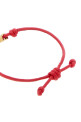 Red leather bracelet VERSACE (10196681A00637)