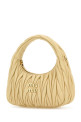 Cream nappa leather Wander handbag MIU MIU (5BC125VOOYAN88)