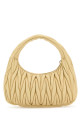Cream nappa leather Wander handbag MIU MIU (5BC125VOOYAN88)