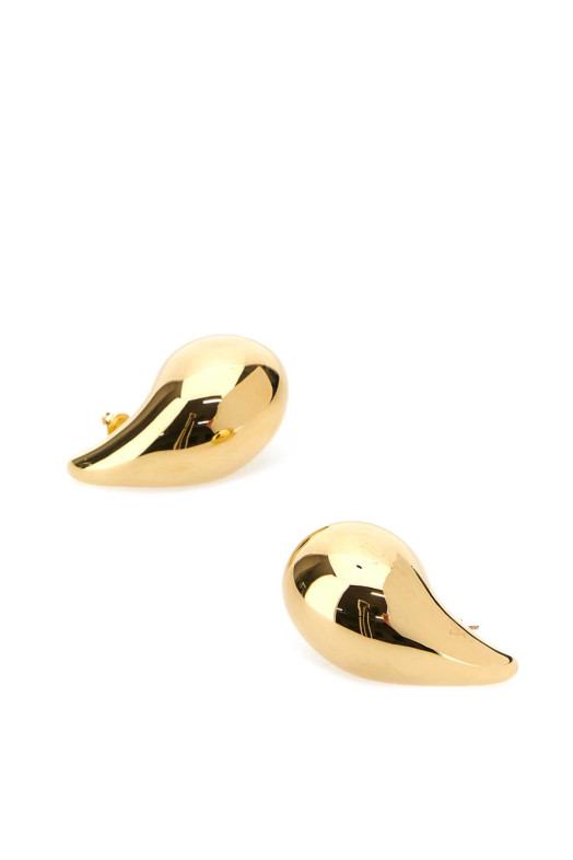 Gold silver big Drop earrings BOTTEGA VENETA (720038VAHU0)