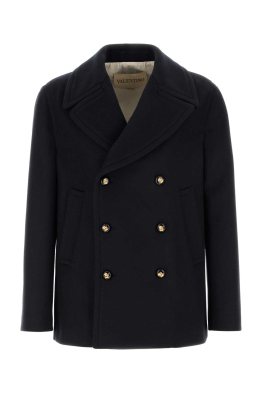 Midnight blue wool coat VALENTINO GARAVANI (7V3CJ047AW8)