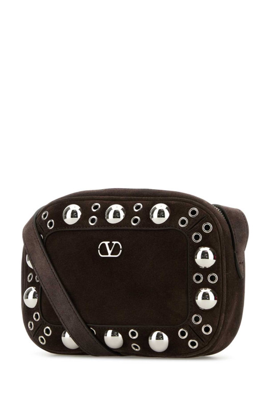 Brown suede NellcÃ´te crossbody bag VALENTINO GARAVANI (7W2B0R74JET)