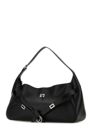 Black leather medium Bel Air shoulder bag Black BALENCIAGA (8057602ABAW)