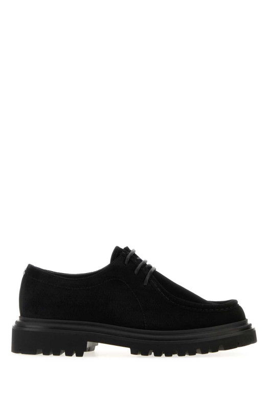 Black suede lace-up shoes Black DOLCE & GABBANA (A10886AT441)