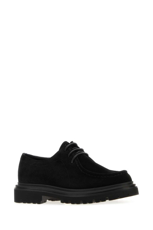 Black suede lace-up shoes Black DOLCE & GABBANA (A10886AT441)