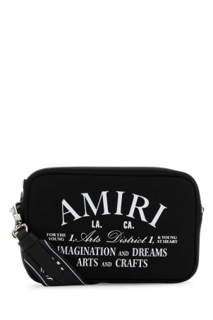 Black fabric crossbody bag Black AMIRI (AMBGCM1017)