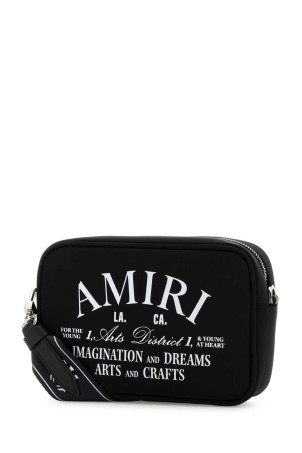 Black fabric crossbody bag Black AMIRI (AMBGCM1017)