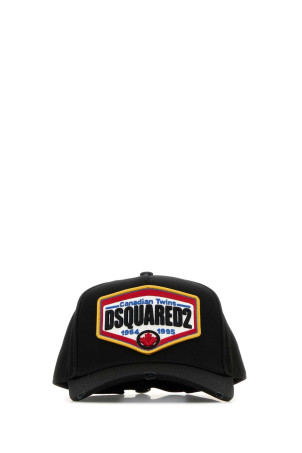 Black cotton baseball cap DSQUARED (BCM076305C00001)