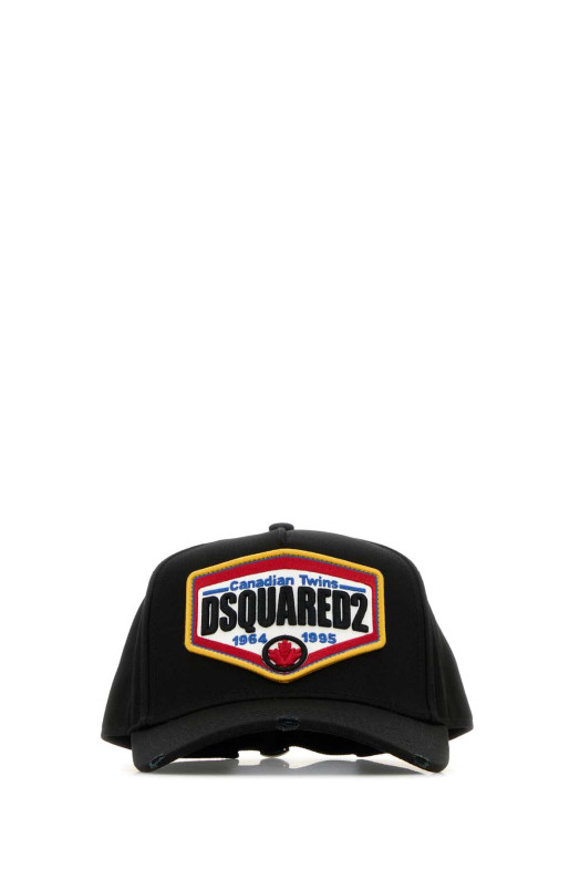 Black cotton baseball cap DSQUARED (BCM076305C00001)