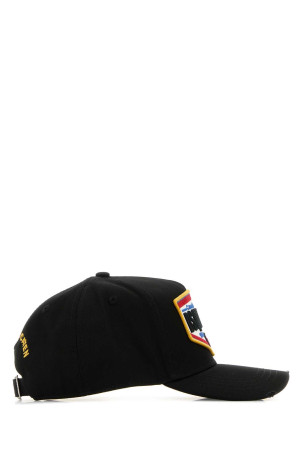Black cotton baseball cap DSQUARED (BCM076305C00001)